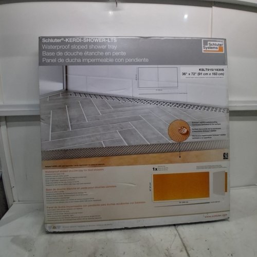 SCHLUTER KERDI LINEAR DRAIN DRAIN SHOWER TRAY - 36" X 72" (MODEL: KSLT915) image 4
