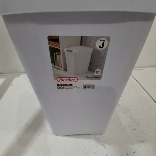 STERILITE TOUCHTOP WASTEBASKET - 7.5 GAL / 28 L - WHITE image 2