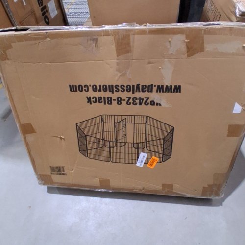 BESTPET 8-PANEL HEAVY DUTY PET PLAYPEN - OUTDOOR OR INDOOR EXERCISE PEN FOR PETS, DOGS - 24" X 32" EACH - BLACK (MODEL: HP2432-8-BLACK) image 5