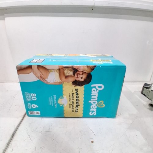 80PK PAMPERS SWADDLERS DIAPERS - SIZE 6 image 3