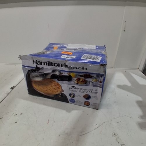 HAMILTON BEACH DURATHON REMOVABLE GRID BELGIAN WAFFLE MAKER (MODEL: 26031G) image 7
