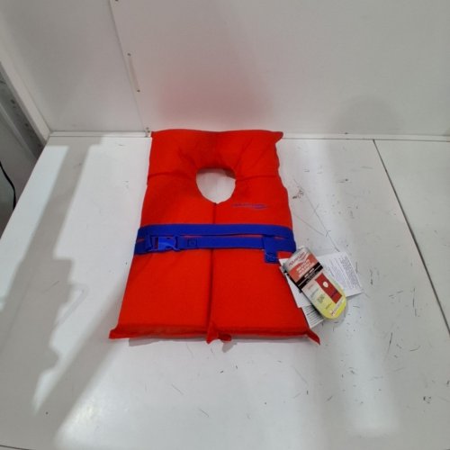 UNISEX ADULTS AQUAFLOAT YOKE STYLE FLOATATION DEVICE LIFE JACKET VEST - OSFM - ORANGE image 2