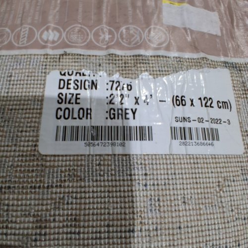 KOSHANI ALLURE COLLECTION AREA RUG 2FT 2" X 4FT - GREY - (MODEL: 7276) image 3