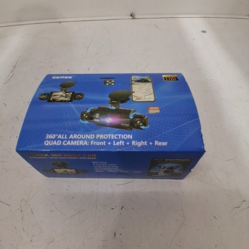 GEMEK 360° QUAD VIEW 5G WIFI AND APP CONTROL CAMERA DASH CAM WITH NIGHT VISION, 2 K - BLACK image 5