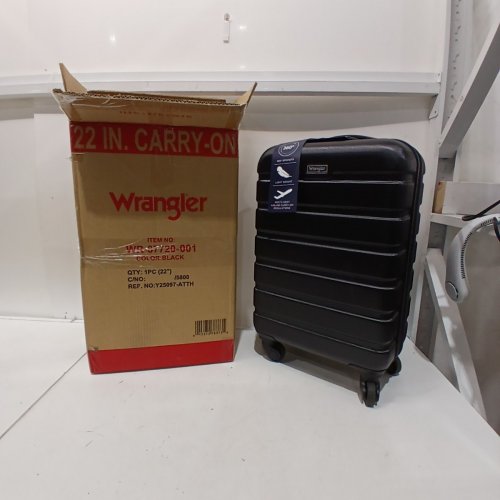 WRANGLER HARDSIDE SPINNER LUGGAGE CARRY-ON - 22" - BLACK (MODEL: WR-87720-001) image 2