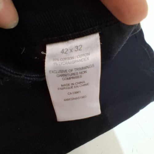 MEN'S DENVER HAYES VALUE STRETCH STRAIGHT FIT JEANS - 42 X 32 - BLACK (STYLE: 4AMCDHAS29125) image 4
