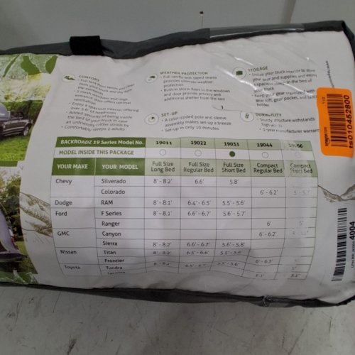 NAPIER BACKROADZ TRUCK TENT, FULL SIZE REGULAR BED, FITS 5.5ft - 5.8ft (MODEL: 19033) image 5