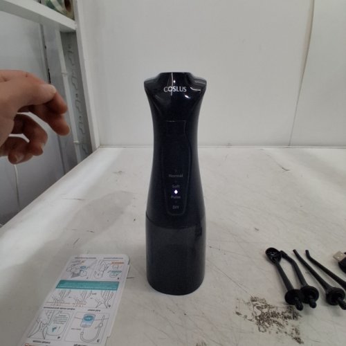 COSLUS ORAL IRRIGATOR WATER FLOSSER WITH 4 HEADS & VARIOUS MODES- 300ML - BLACK (MODEL: C30) image 2