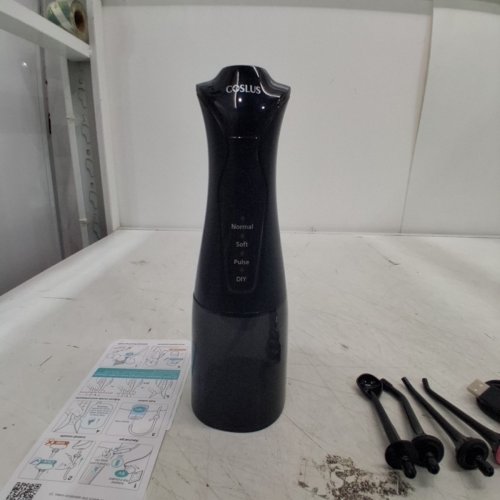 COSLUS ORAL IRRIGATOR WATER FLOSSER WITH 4 HEADS & VARIOUS MODES- 300ML - BLACK (MODEL: C30) image 3