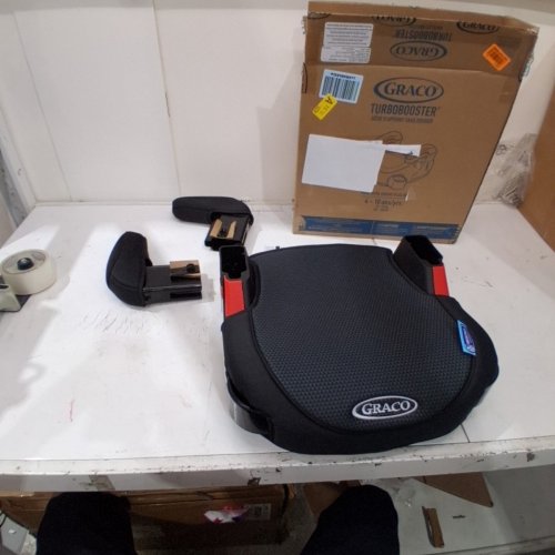 KID'S GRACO TURBOBOOSTER BACKLESS ADJUSTABLE CAR BOOSTER SEAT WITH CUP HOLDERS -40LBS TO 100LBS - BLACK (MODEL: 2166167) image 3