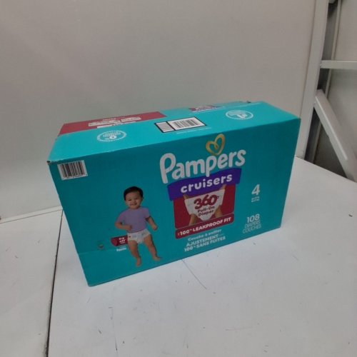 108PK PAMPERS CRUISERS 360 BABY DIAPERS - SIZE 4 image 2