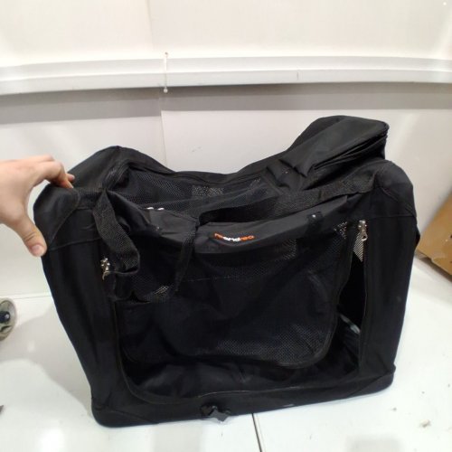 FEANDREA FOLDABLE PET CARRIER BAG WITH BREATHABLE MESH AND HANDLES - 24" X 16" - BLACK (MODEL: PDC60H) image 2
