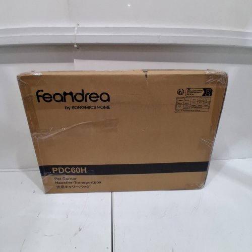 FEANDREA FOLDABLE PET CARRIER BAG WITH BREATHABLE MESH AND HANDLES - 24" X 16" - BLACK (MODEL: PDC60H) image 6