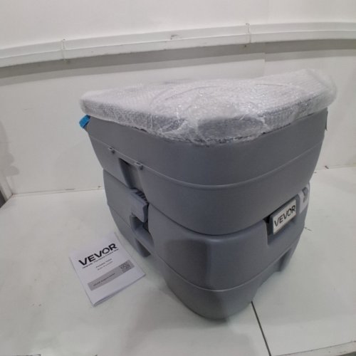 PORTABLE AIR PUMP CAMPING TOILET WITH DETACHABLE WASTE TANK - 30 L - GREY image 3