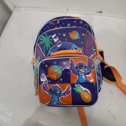 2PC DISNEY STITCH BACKPACK AND LUNCH BAG - PURPLE (MODEL: 2032318) image 3