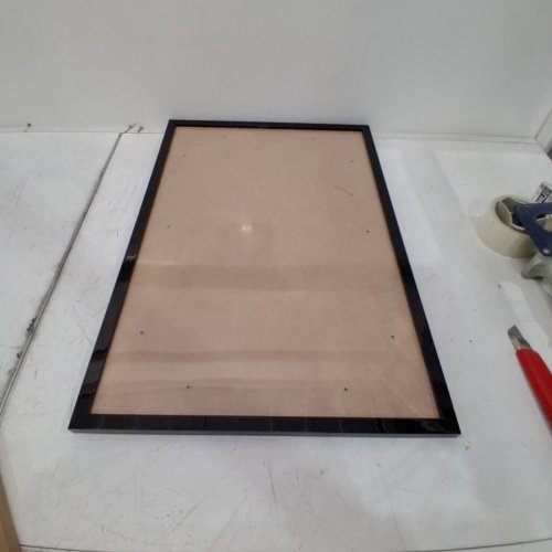 AMERICAN FLAT WALL PICTURE FRAME - 26" X 18" - BLACK image 2