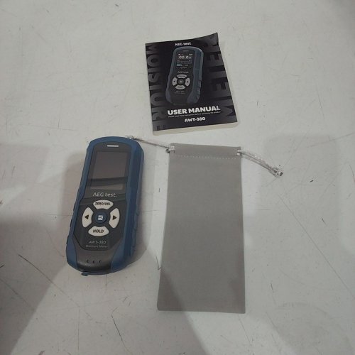 AEG TEST. RECHARGEABLE PINLESS MOISTURE METER FOR WOOD DRYWALL & MASONRY WOOD - BLUE / BLACK (MODEL: AWT-380) image 4