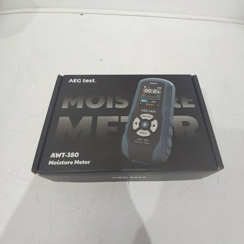 AEG TEST. RECHARGEABLE PINLESS MOISTURE METER FOR WOOD DRYWALL & MASONRY WOOD - BLUE / BLACK (MODEL: AWT-380) image 5