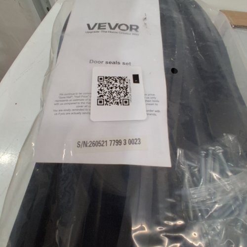 VEVOR DOOR RUBBER SEALS SET - 16FT - ALUMINUM - (MODEL : JN-16FT-AL) image 3