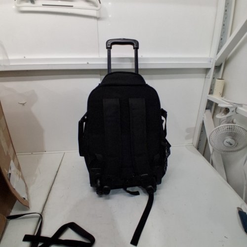 TRAHZIA ROLLING TACTICAL LAPTOP BACKPACK WITH WHEELS - 17" - BLACK image 3
