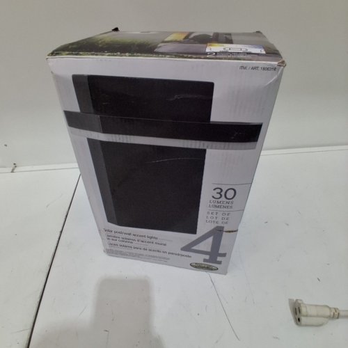 4PK GTX SOLAR ACCENT POST LIGHTS - 3000K-6000K - BLACK (MODEL: 1806316) image 2
