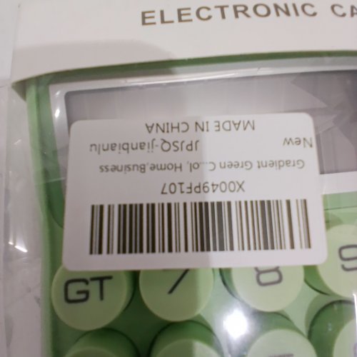 ELECTRONIC MECHANICAL KEY CALCULATOR - GREEN GRADIENT image 2