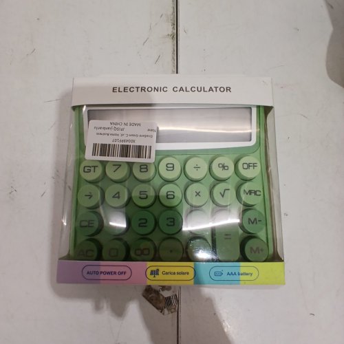 ELECTRONIC MECHANICAL KEY CALCULATOR - GREEN GRADIENT image 3