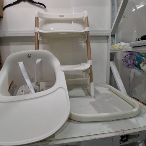 EVENFLO RIGHTSEAT MULTISTAGE HIGHCHAIR - 25" X 18.6" X 31.9" - SEA SALT WHITE (MODEL: HC100122518) image 2