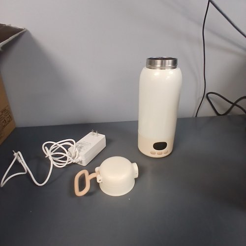 PORTABLE MILK WARMER - 500ML - BEIGE/WHITE (MODEL: P101) image 2