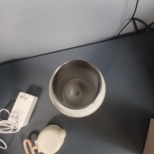 PORTABLE MILK WARMER - 500ML - BEIGE/WHITE (MODEL: P101) image 3