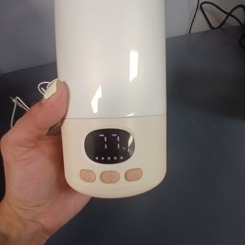 PORTABLE MILK WARMER - 500ML - BEIGE/WHITE (MODEL: P101) image 4