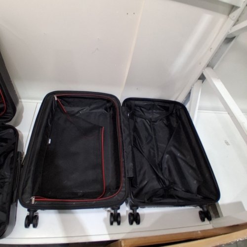 5PC ROOTS COUNTRYSIDE HARDSIDE SPINNER LUGGAGE SET WITH TSA LOCK AND ORGANIZER BAGS - 21"/27"/31" - BLACK (MODEL: 1872940) image 3