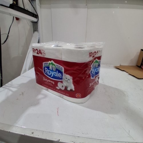 12PK ROYALE 3-PLY STRONG TOILET PAPER - 24 ROLLS EQUIVALENT image 2