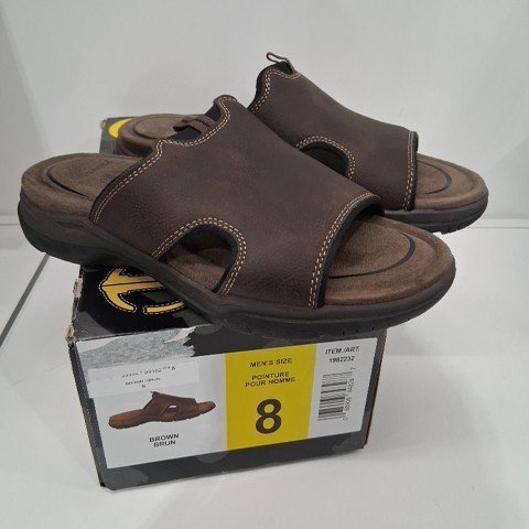 MEN'S PROSPECTOR AUSTIN 2.0 SLIDE SANDAL - SIZE 8 - BROWN/BLACK (STYLE : 1982232) image 2