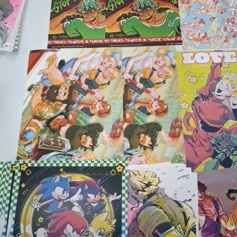 20+ ASSORTED COMIC ART PRINT POP CULTURE POSTERS - ASSORTED COLOR AND SIZES image 2