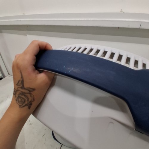 LASKO PIVOTING WIND MACHINE AIR CIRCULATOR FLOOR FAN WITH 3 SPEEDS - 23" - WHITE/BLUE (MODEL: 3300C) image 7