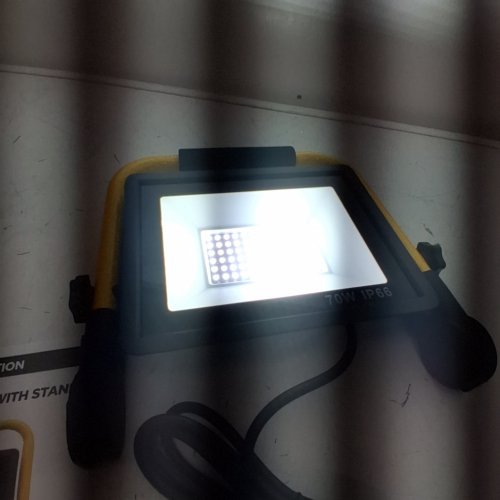 WATERPROOF LED WORK LIGHT - 70W - 10000LM - BLACK/YELLOW image 2