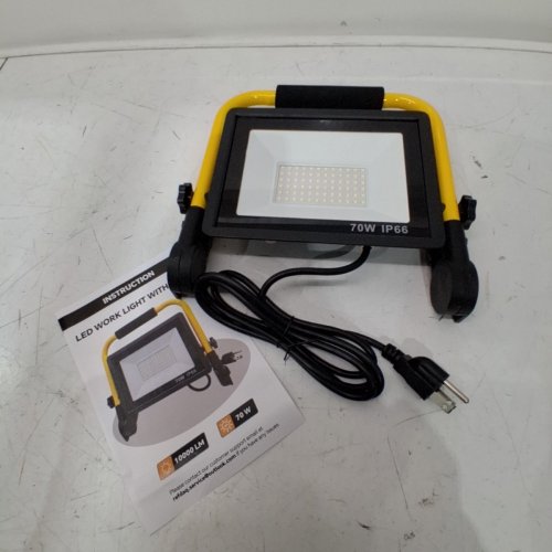 WATERPROOF LED WORK LIGHT - 70W - 10000LM - BLACK/YELLOW image 3