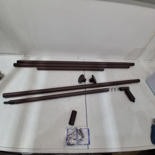UMIMILE TENSION SPRING CURTAIN ROD - 51" TO 86" - DARK BROWN (MODEL: W2-TROD) image 3