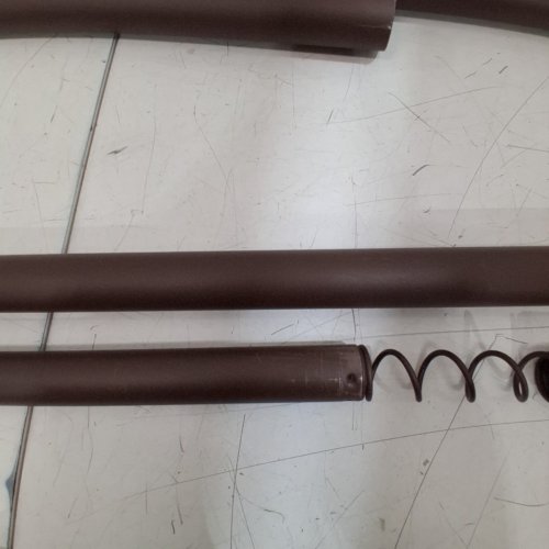 UMIMILE TENSION SPRING CURTAIN ROD - 51" TO 86" - DARK BROWN (MODEL: W2-TROD) image 4