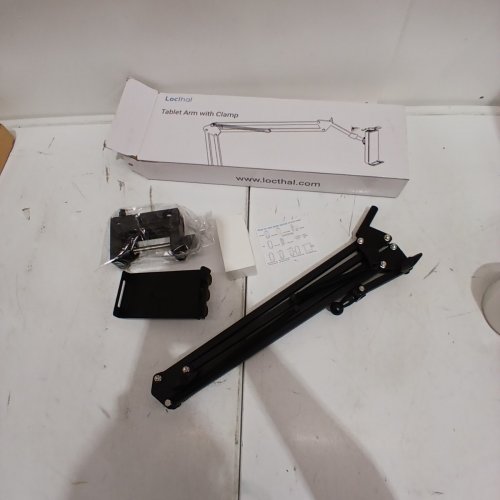 LOCTHAL METAL TABLET HOLDER WITH CLAMP - BLACK image 2