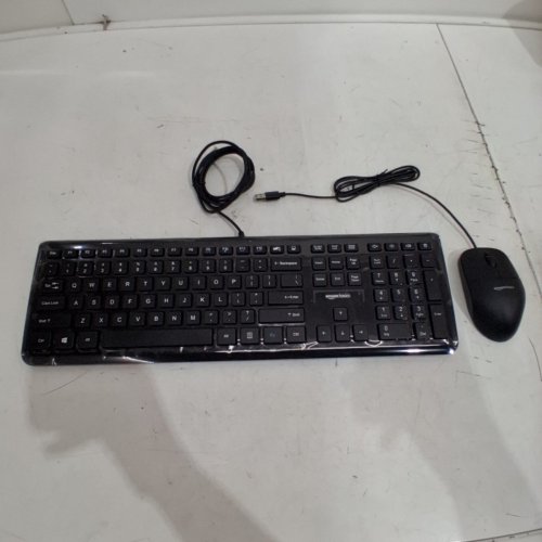 AMAZON BASICS MOUSE & KEYBOARD BUNDLE WIRED - BLACK (MODEL: B00B7GV802 image 2
