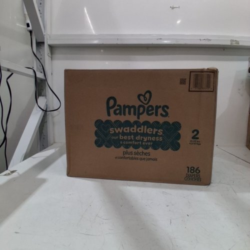 186PK PAMPERS SWADDLERS DISPOSABLE BABY DIAPERS - SIZE 2 image 2