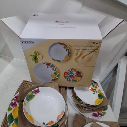 12PC MAXWELL & WILLIAMS CAPRI DINNERWARE SET - MULTI COLOR FLORAL (MODEL: 1041712) image 4