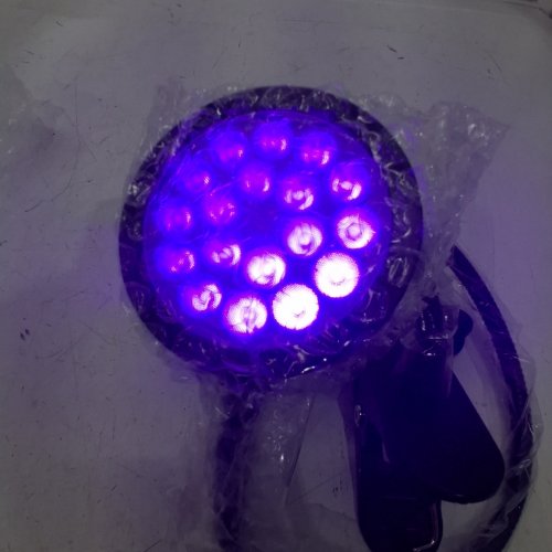 USB POWERED UV LED BLACK LIGHT WITH DESK CLAMP AND GOOSENECK - 5W - 395NM - BLACK image 2