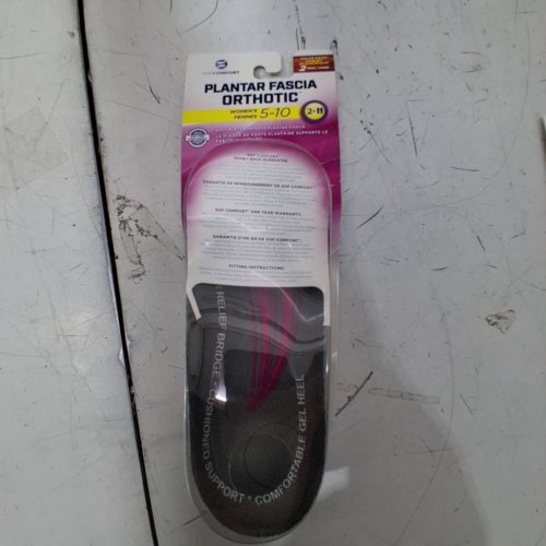 2PR WOMENS SOFCOMFORT PLANTAR FASCIA ORTHOTIC INSOLES - 5-10 image 2