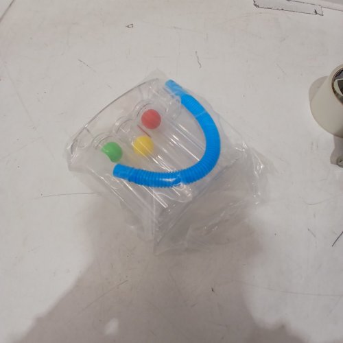 RESPIRATORY PULMONARY BREATHING EXERCISER TRAINING SYSTEM -3 BALL SYSTEM - CLEAR/BLUE image 2