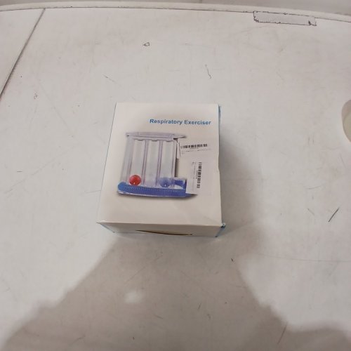 RESPIRATORY PULMONARY BREATHING EXERCISER TRAINING SYSTEM -3 BALL SYSTEM - CLEAR/BLUE image 3