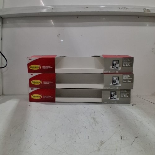 3PK 3M COMMAND PICTURE LEDGE - HOLDS 5 LBS - 21" X 3" - WHITE (MODEL: HOM21Q-EF) image 2