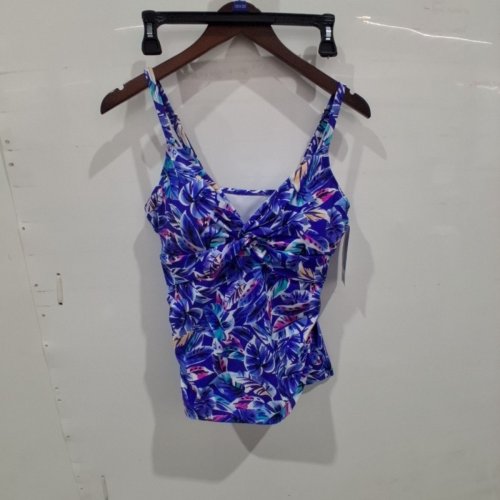 WOMEN'S KRISTA PRINTED TANKINI SWIM TOP - EXTRA LARGE (14) - NAVY / MARINE MULTICOLOR (STYLE: KRS8176LDT) image 2